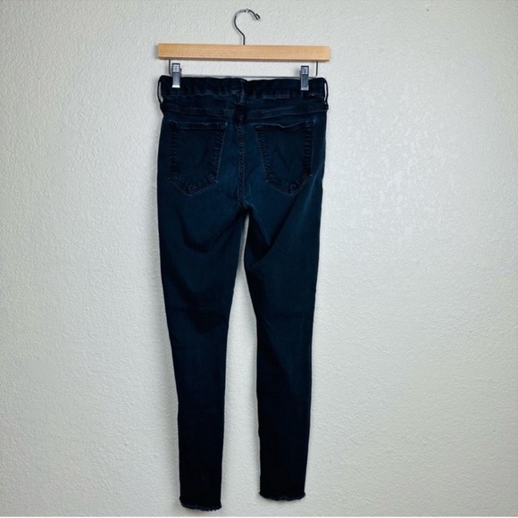 Mother Women’s Jeans The Looker Ankle Fray in Black Size 27 - Picture 5 of 11